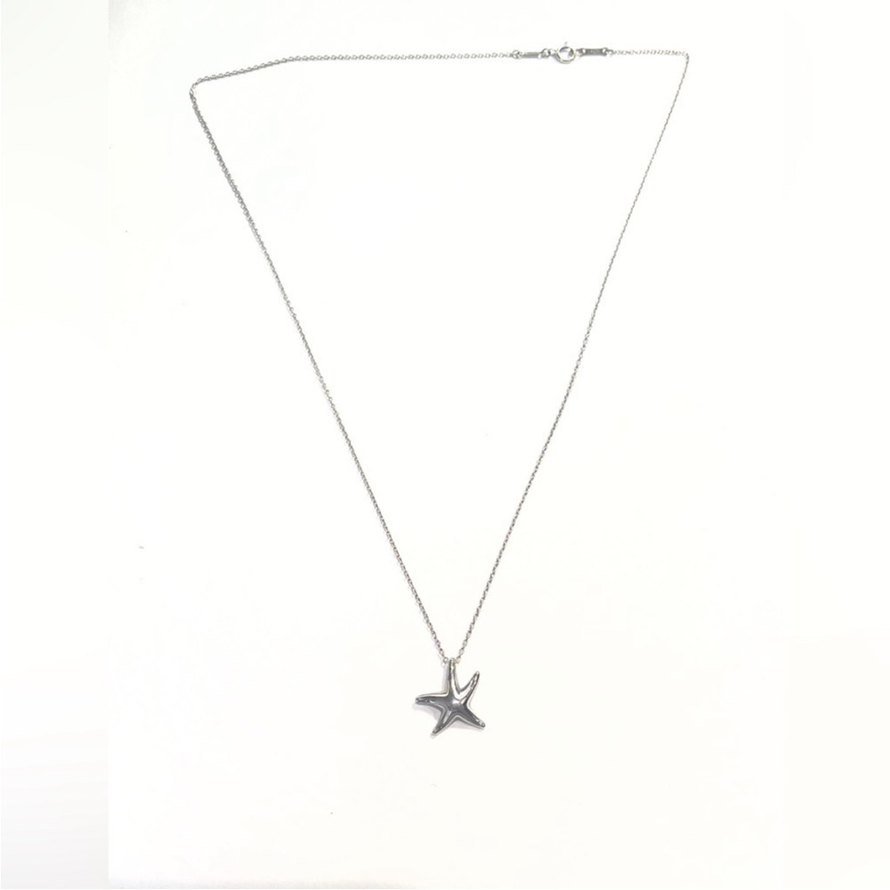 TIFFANY & CO. Elsa Peretti Starfish Pendant Necklace Authentic